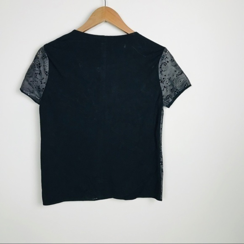 PJK Patterson J. Kincaid Leather Cutout Top - Picture 5 of 7